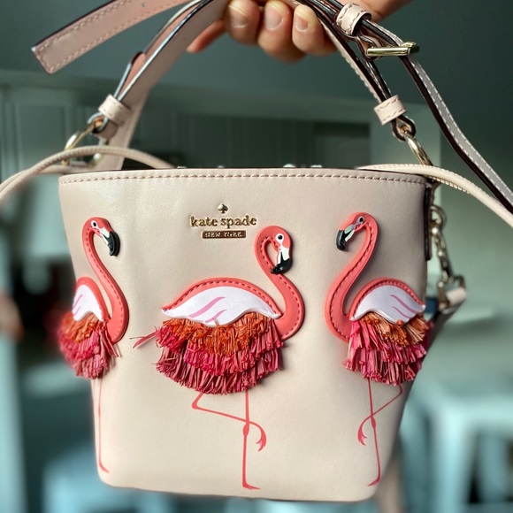 kate spade Bags Flamingo Bucket Crossbody Bag Poshmark